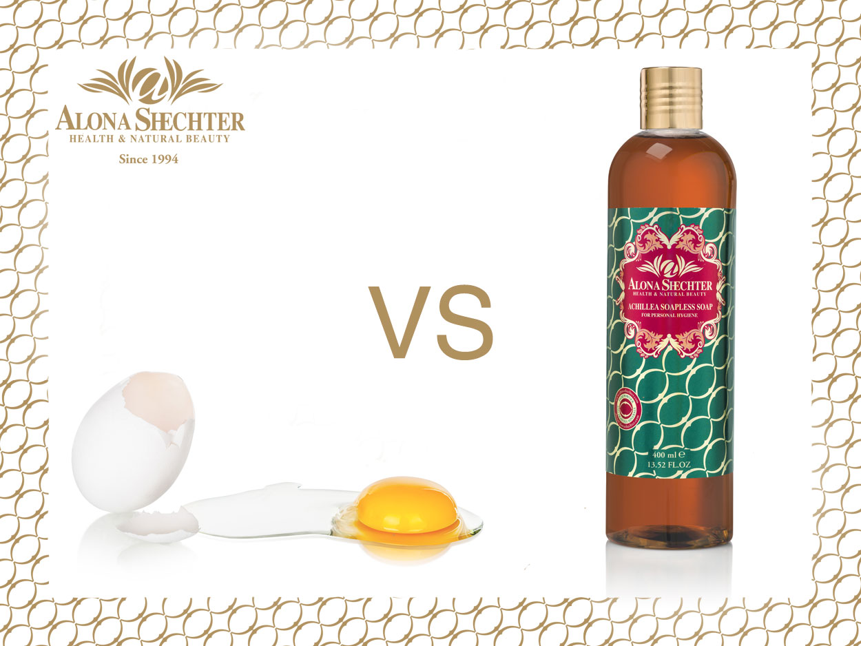 Achillea soapless soap vs egg protein